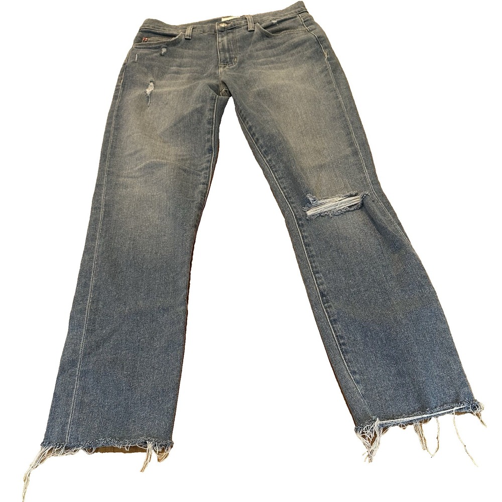 Hudson Natalie Suzette Light Denim Distressed Jeans Size 26